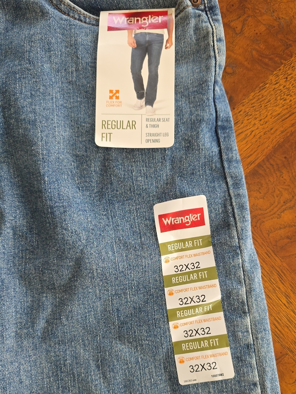 Wrangler 550 Performance Series Regular Fit Jeans Men's Size 32x32 Denim Blue - Picture 2 of 8